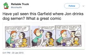 Garfield Dog Semen Comic Strip Know Your Meme