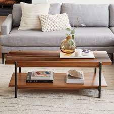 Shop a wide selection of wood slat coffee tables in a variety of colors, materials and styles to fit your home. West Elm Slatted Wood Coffee Table By West Elm Dwell