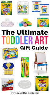 Whether it's a toddler you're trying to find a gift for or a teenager, we have some amazing gifting ideas for kids' birthdays! The Ultimate Toddler Art Gift Guide Gift Ideas For Kids Who Love Art Kids Art Supplies Toddler Art Toddler Art Supplies