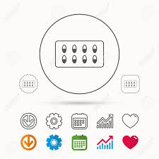 Medical Capsules Icon Medicine Drugs Sign Calendar Graph Chart