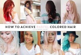 How To Achieving Blonde And Pastel Hair Kisty Mea
