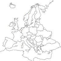 Color use is always consistent on a single map an. Outlined European Map Coloring Pages Surfnetkids
