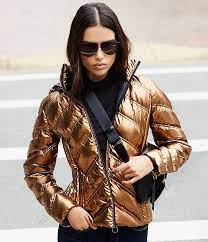 Pin On Gold Puffer Jacket