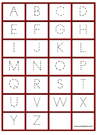 It can feel downright frustrating for children at first, to fight the urge to look at what you draw. Free Printable Large Tracing Letters Novocom Top
