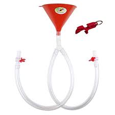 To shotgun a beer, first take an unopened beer can and hold it sideways. Free Shotgun Key Chain Double Beer Bong White Funnel Party Beer Funnel Elipesa Com