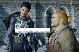 dragon age sera long post varric tethras cassandra pentaghast ...