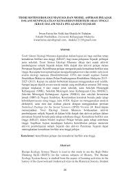 1979 yılında urie bronfenbrenner tarafından ortaya atılan ekolojik sistemler yaklaşımı, çocuğun gelişim sürecinde çevresiyle. Pdf Teori Sistem Ekologi Manusia Dan Model Aspirasi Pelajar Dalam Meningkatkan Kemahiran Berfikir Aras Tinggi Kbat Dalam Mata Pelajaran Sejarah