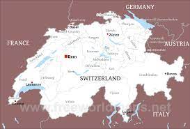 This map shows where switzerland is located on the world map. Switzerland Political Map
