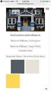 There are so many times when the perfect navy blue paint color can come in handy. Pin By Tessa On Blue House Yellow Door Exterior Paint Schemes Yellow Doors Exterior Paint