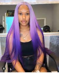 1 576 Likes 3 Comments Daily Dose Of Hair Dailydoseofhair On Instagram Purple O M B R E Purple Hair Black Girl Beautiful Hair Color Curly Hair Model