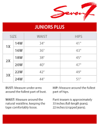 Seven7 Juniors Plus Size Chart Via Macys In 2019 Junior