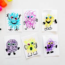 I made the images far to large for my ipad to handle, so i may scribble monster here with some quick announcements. 8 Oktober Scribble Monster Artwork Perfekt Auch Fur Fruhe Jahre Education Kunstprojekte Kunst Grundschule Vorschulalter