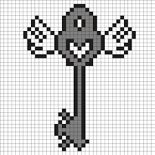 Harry Potter Key 7 Perler Bead Pattern Dessin Quadrillage Dessin Carreau Point De Croix
