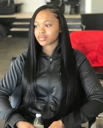 Side Part Sew In By Me Text Number In Bio To Book Atlantahairstylist Straight Hairstyles Straight Weave Hairstyles Virgin Brazilian Straight Hair