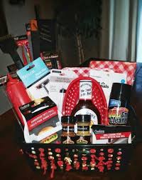 Birthday Diy Gift Basket Ideas For Men 32 Homemade Gift Basket Ideas For Men Bbq Gift Basket Bbq Gifts Homemade Gift Baskets
