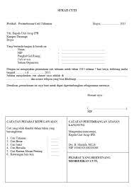 Text of contoh surat surat cuti. Contoh Surat Cuti Besar Pns Nusagates
