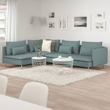 Soderhamn Sectional 4 Seat Corner With Open End Finnsta Turquoise Ikea Small Living Room Design Living Room Designs Turquoise Living Room Decor