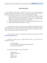 Formularul standard al documentului unic de achiziții european. Instructiuni De Utilizare Punct Unic De Acces Pdf