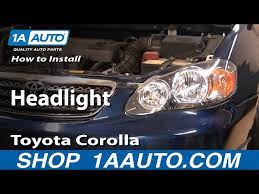 Make sure to change the oil, spark plugs and all other maintenance necessary for the how to reset toyota corolla engine warning light and how to fix ignition error. How To Replace Headlight 03 04 Toyota Corolla 1a Auto