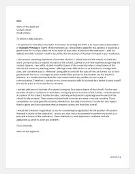 Cover Letter For Assistant Principal Sample Document Hub