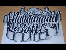 Gambar mewarnai kaligrafi nabi muhammad mewarnai gambar via www.mewarnaigambar.web.id. Download Video Cara Menggambar Poster 3d Tema Maulid Nabi Muhammad Saw 1442h 2020 M Gambar Kaligrafi