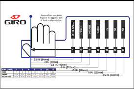 giro women s glove size chart images gloves and