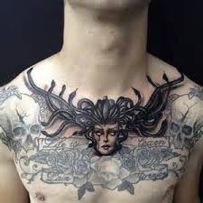 Medusa Chest Tattoo Gogus Dovmesi Dovme Dovme Modelleri