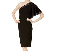Calvin Klein New Black Women S Size 6 One Shoulder Sheath Dress 139 330 Fashion Clothing Shoes Accessories Womensclothing Dresses E One Shoulder Cocktail Dress Dresses Animal Print Dresses