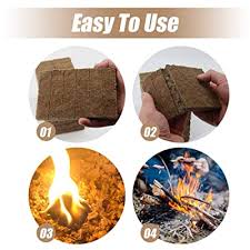 What's the best way to light a fire pit? Buy Natural Fire Starters 144 Squares Charcoal Starter For Grills Fireplace Camp Fire Pit Smokers Waterproof Firestarter For Wood Pellet Stove Quick Lighting Burns 8 10min Online In Indonesia B07vx8zscr