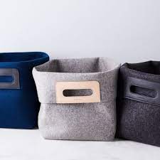 If you are searching for stylish storage solutions to keep your home clutter free, then this fabulous selection of boxes, baskets and tubs could be the add rustic charm to your decor with our gorgeous wicker and rattan baskets and boxes or opt for something bright and colourful to store all your. Leather Felt Storage Bin On Food52