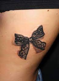 Lace Bow Tattoo Definetly Yes But On The Back Of The Neck Lace Bow Tattoos Lace Tattoo Tattoos