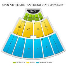 Cal Coast Credit Union Open Air Theatre At Sdsu 2019 Seating