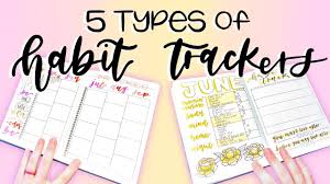 5 Types Of Habit Trackers Bullet Journal Ideas