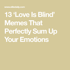 13 Love Is Blind Memes That Perfectly Sum Up Our Emotions About Netflix S Wild New Show In 2020 Memes Meme Show Love Is Hard Quotes