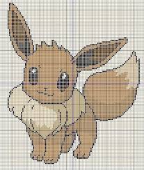 Eevee Pokemon Cross Stitch Patterns Pokemon Cross Stitch Cross Stitch Designs