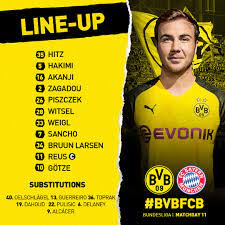ونجح بايرن ميونخ في الفوز بكأس السوبر الألماني 8 مرات في تاريخه. Borussia Dortmund On Twitter Bvb Starting Xi Let S Get It Started Bvbfcb