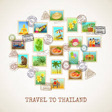 Thailand Postcard Poster Vector Free Download