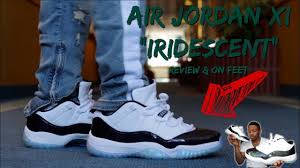 The air jordan 11 low concord bred was originally rumored to launch on april 25th. Air Jordan 11 Low Iridescent Review W On Feet Got These For Only 130 Youtube