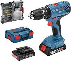 ₹ 2,100/ nos get latest price. Bosch Professional 18v System Cordless Impact Drill Gsb 18v 21 2x 2 0 Ah Battery 40 Piece Accessory Set In L Boxx Amazon Edition Amazon De Diy Tools