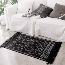 Maybe you would like to learn more about one of these? Buy Boho Bathroom Rug Runner Black White Bath Mat Woven Cotton Small Throw Rug 2 X Online In Taiwan 153893429032