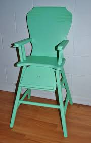 Treasured Vintage Prop Rental Minty Lime Green High Chair No Tray Vintage Props Home Decor Chair