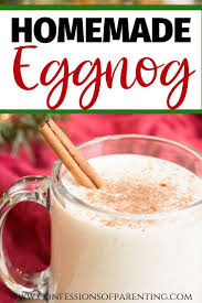 Easy Homemade Non Alcoholic Eggnog Perfect For Kids Recipe Homemade Eggnog Classic Eggnog Recipe Eggnog Recipe