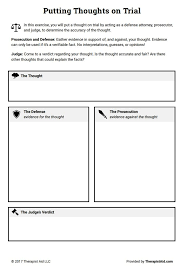 Research has shown that cbt can be effective for children as young as 7 years old, if the concepts are explained in a simple and relatable manner. Worksheet Cognitive Restructuring Therapy Worksheets Therapy Counseling Cbt Worksheets