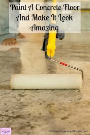 How to paint concrete floors to look like wood planks, including the best concrete paint to use outside and a step by step guide to get the look! Paint A Concrete Floor And Make It Look Absolutely Amazing