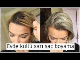 Evde Kullu Sari Sac Boyama Sari Sac Dip Boyasi Gri Sac Nasil Yapilir Youtube 2020 Sac Sari Sac Boyalari Asimetrik Sac Kesimi