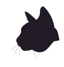 Draw two circles, one big and one smaller. Cat Side Profile Vector Images Over 180