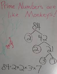 1, 2, 3, 4, 6, 7, 12, 14, 21, 28, 42 and 84. Prime Numbers Are Like Monkeys Denise Gaskins Let S Play Math
