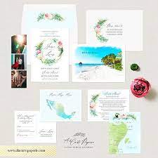 Riviera Maya Mexico Watercolor Illustrated Destination Wedding I Destination Wedding Invitations Wedding Invitation Sets Destination Wedding Invitations Mexico