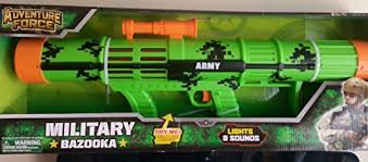 Blast through levels and destroy everything before you with a bunch of amazing weapons! Adventure Force One Boy S Super Electronic Military Bazooka Gun With Lights And Sounds Buy Online In United Arab Emirates At Desertcart Ae Productid 17676127