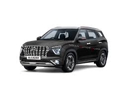 The hyundai alcazar will be offered with both petrol and diesel power. Hyundai Alcazar Rendered In Colour Palette Of Creta